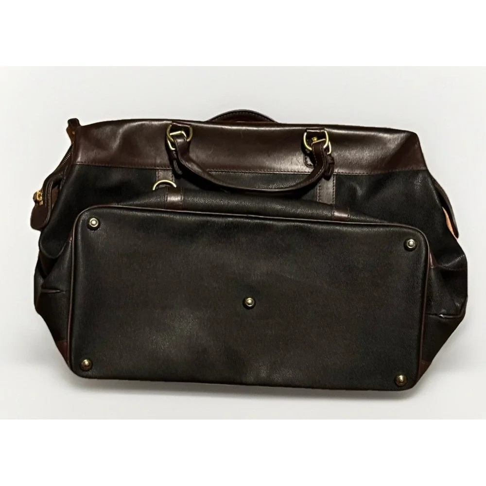 Mulholland Brothers Leather Duffle Bag Weekend Luggage Carry On NWOT USA Filson